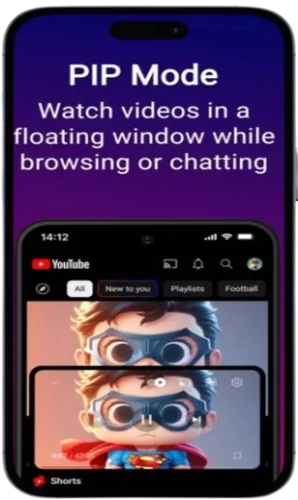 Picture In Picture Mode (PIP)